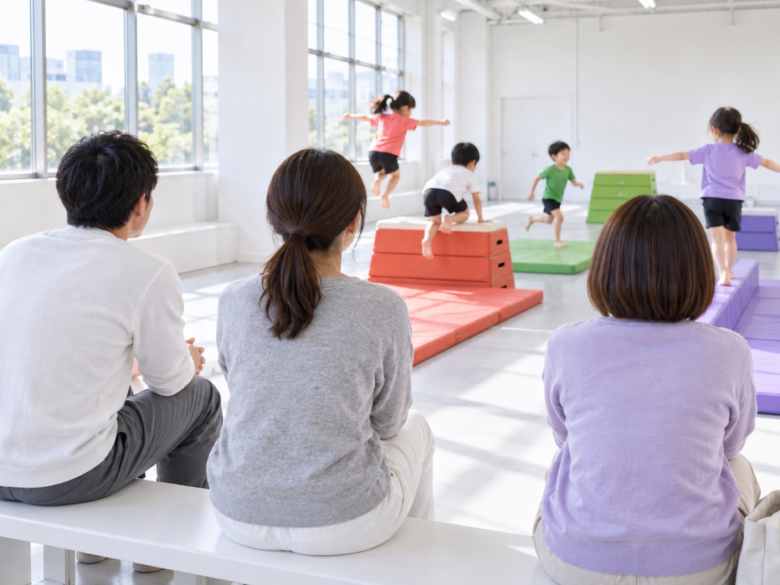 窓ぎわの見学席